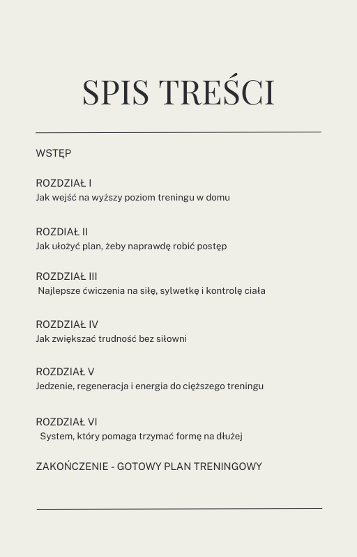 Forma w Domu - plan dla zaawansowanych