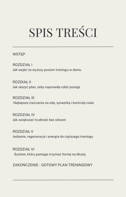 Forma w Domu - plan dla zaawansowanych